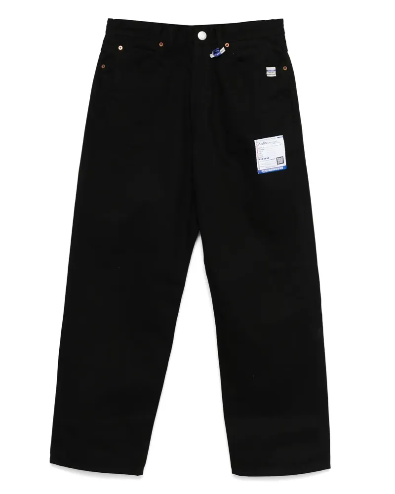 MIHARAYASUHIRO Hose mit Logo-Patch - Schwarz Schwarz