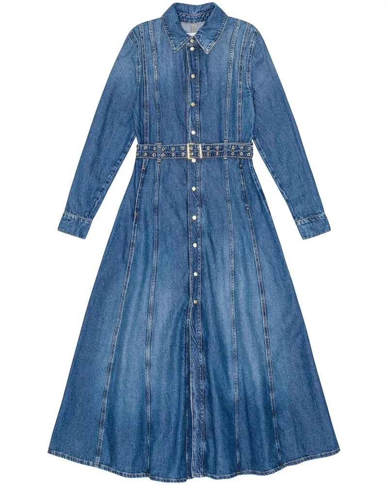 Ganni Jeans-Maxikleid - Blau Blau
