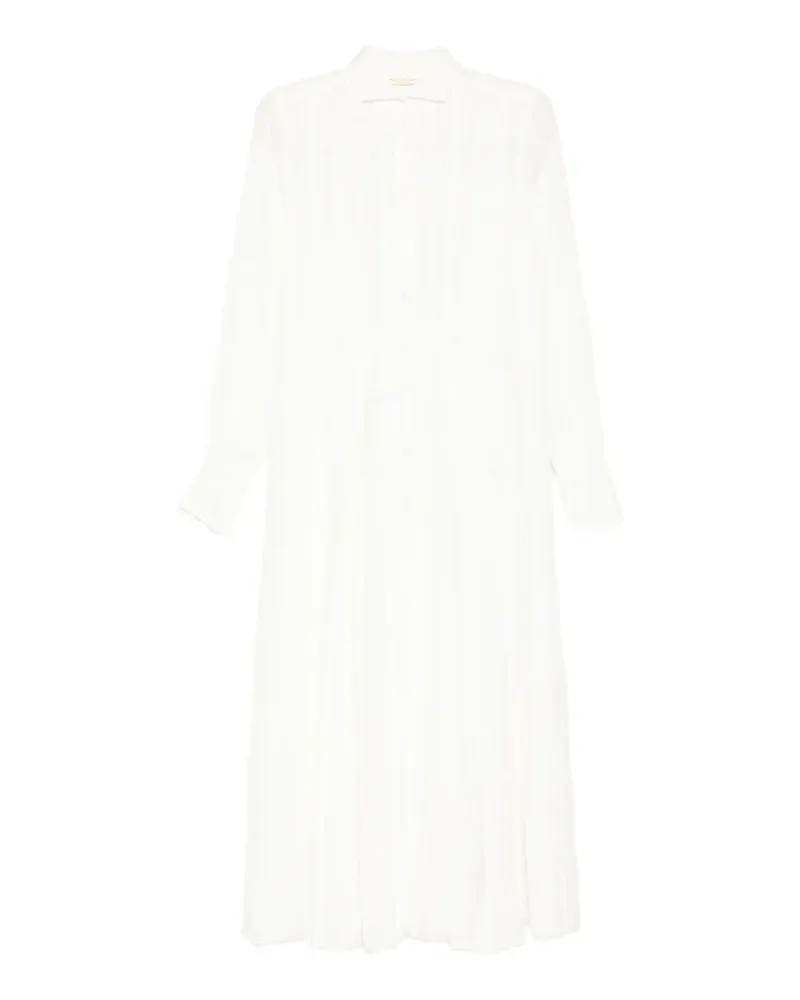 forme d'expression pleated midi dress - Weiß Weiß