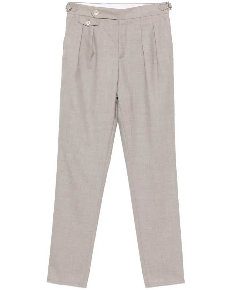 Brunello Cucinelli Klassische Tapered-Hose - Braun Braun