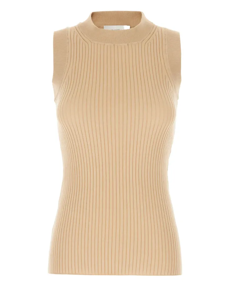 SPORTMAX Geripptes Tanktop - Nude Nude