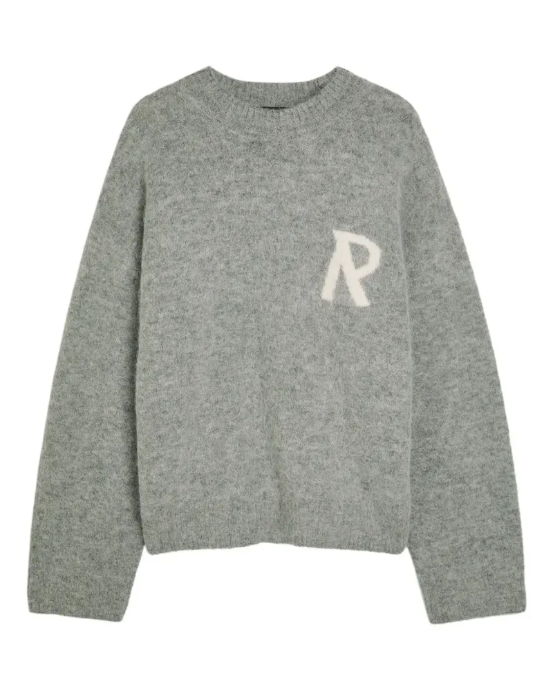 REPRESENT letter crew-neck sweater - Grau Grau