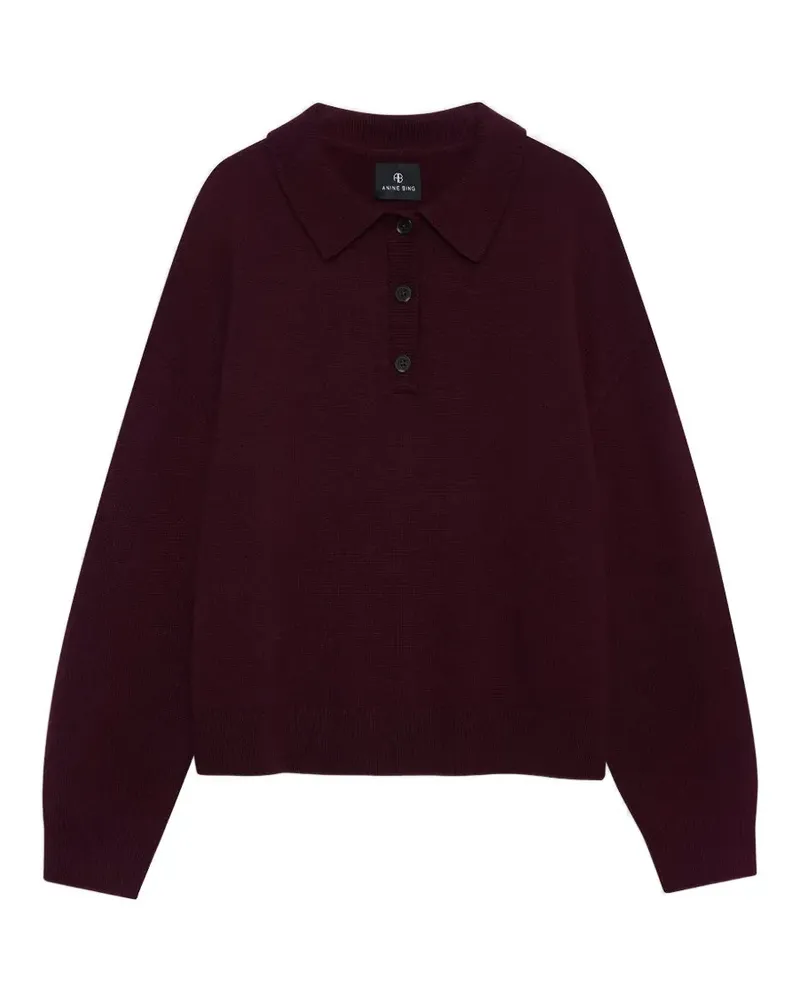 Anine Bing Lee Poloshirt - Rot Rot