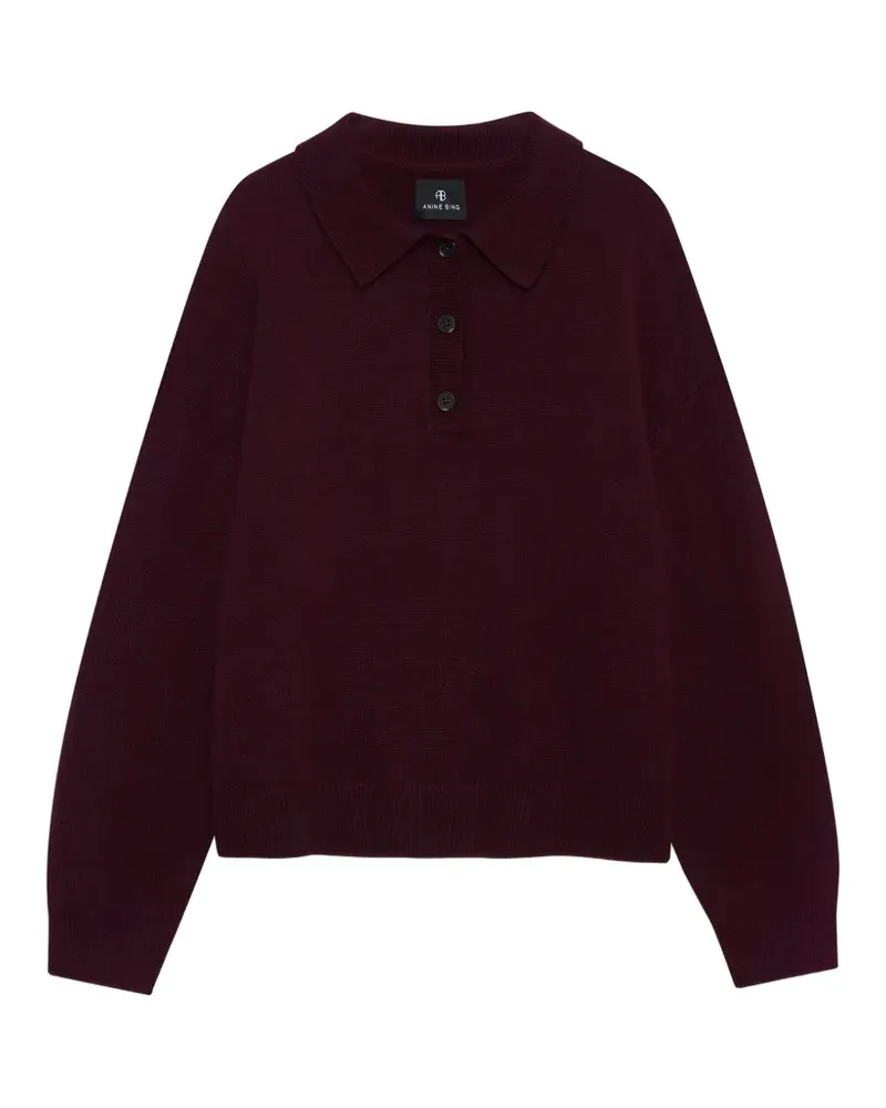 Anine Bing Geknöpfter Pullover - Rot Rot