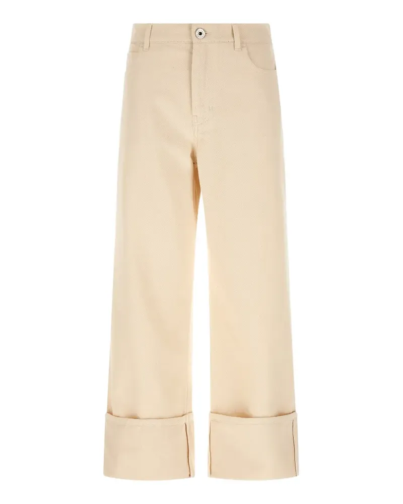 Max Mara Gesto turned-up cropped trousers - Nude Nude