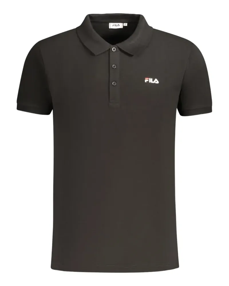 Fila logo-detail polo shirt - Schwarz Schwarz