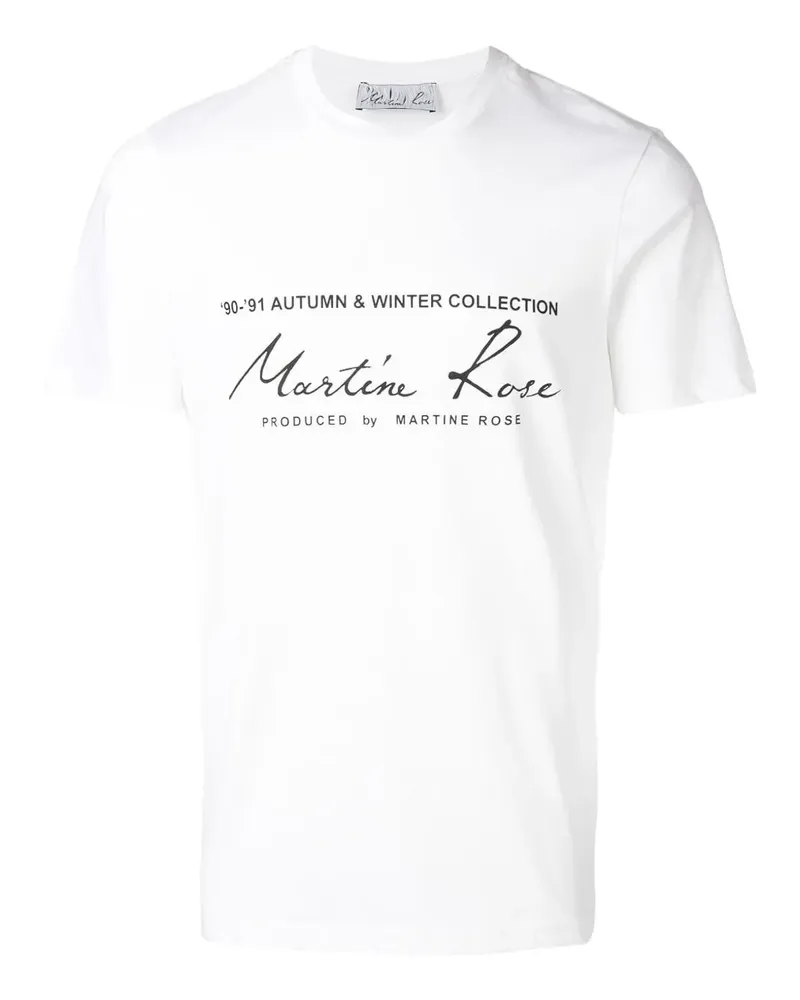 Martine Rose printed logo T-shirt - Weiß Weiß