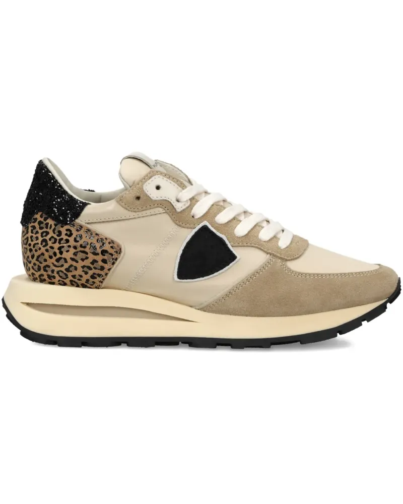 Philippe Model Tropez Haute Sneakers mit Animal-Print - Nude Nude