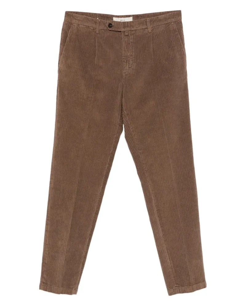 Briglia 1949 Cordhose mit Bundfalten - Braun Braun