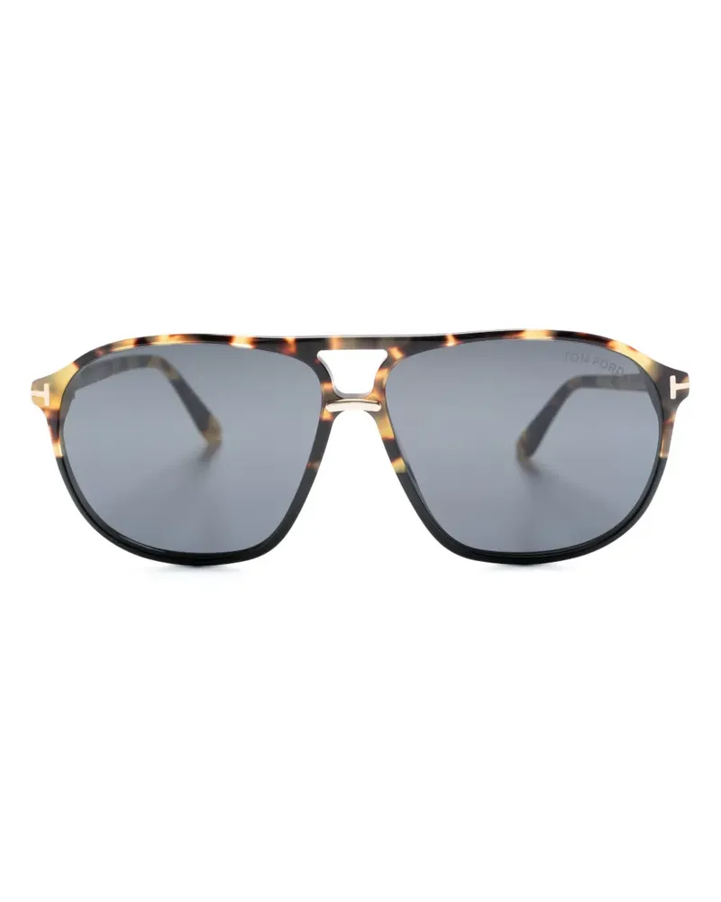 Tom Ford Bruce Sonnenbrille in Schildpattoptik - Braun Braun