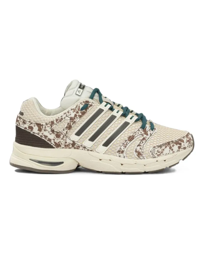 adidas animal-print mesh sneakers - Nude Nude