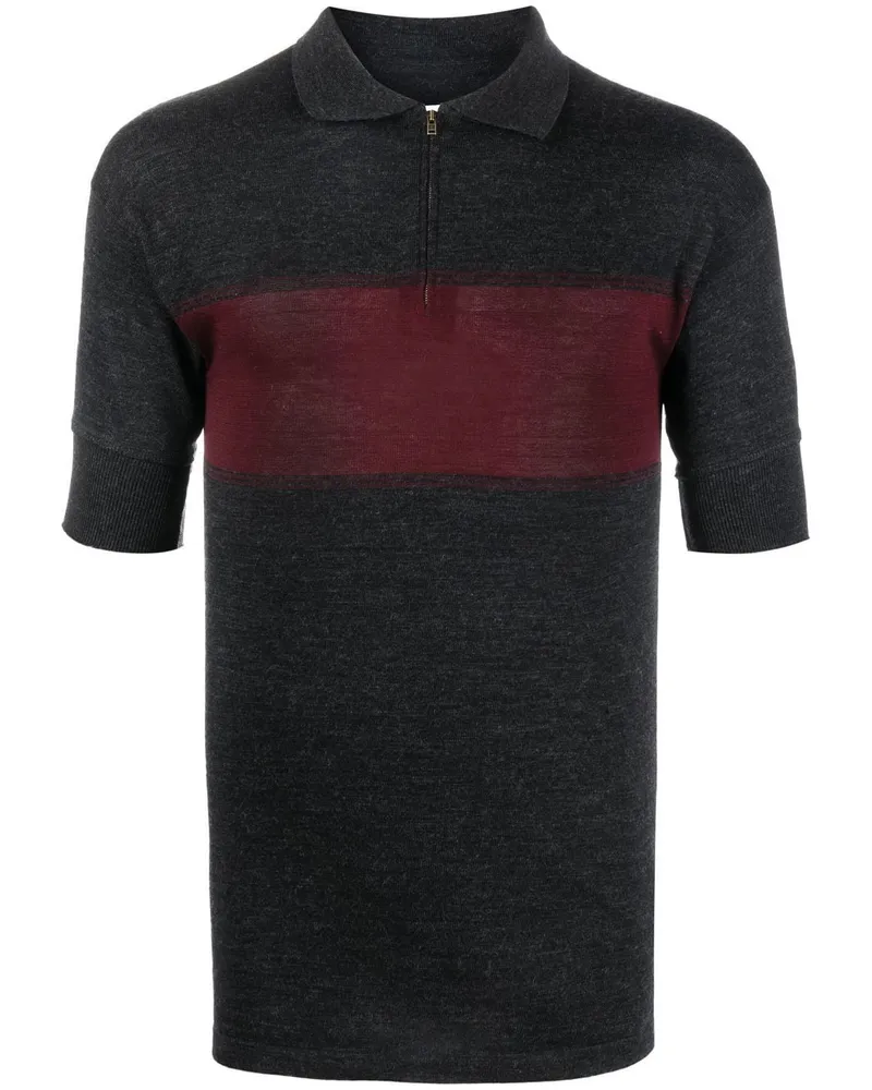 Maison Margiela Poloshirt mit Reißverschluss - Grau Grau