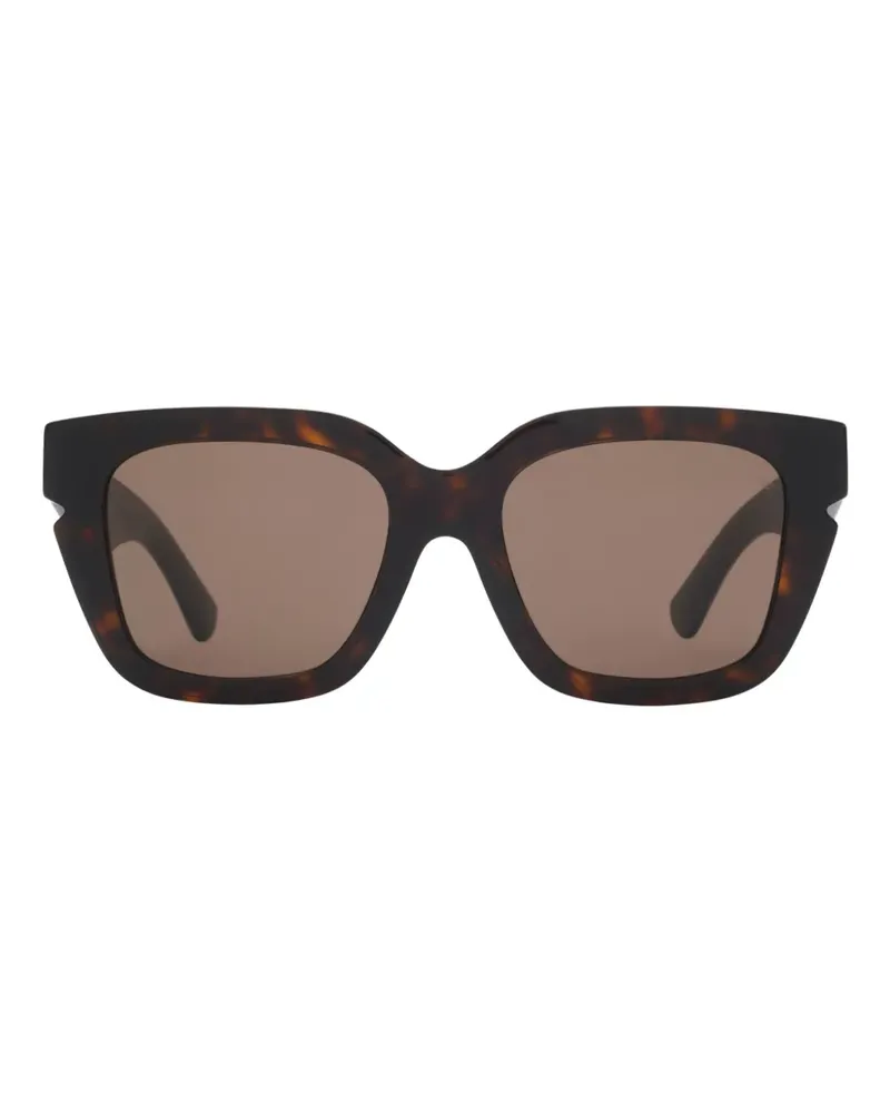 Burberry Sonnenbrille mit eckigem Gestell - Schwarz Schwarz
