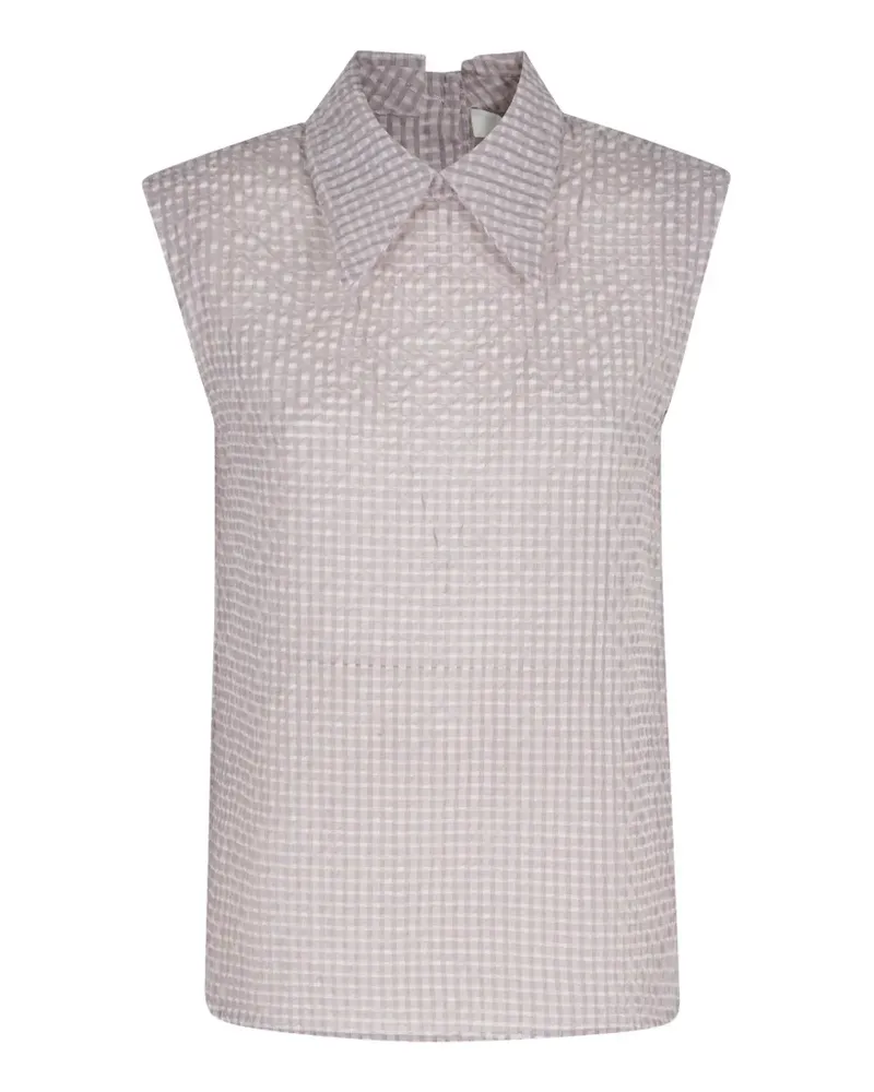 TELA Oslo checked top - Violett Violett