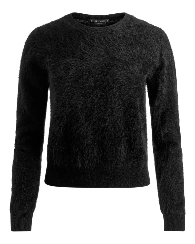 Alice + Olivia Carolee Pullover mit Rundhalsausschnitt - Schwarz Schwarz