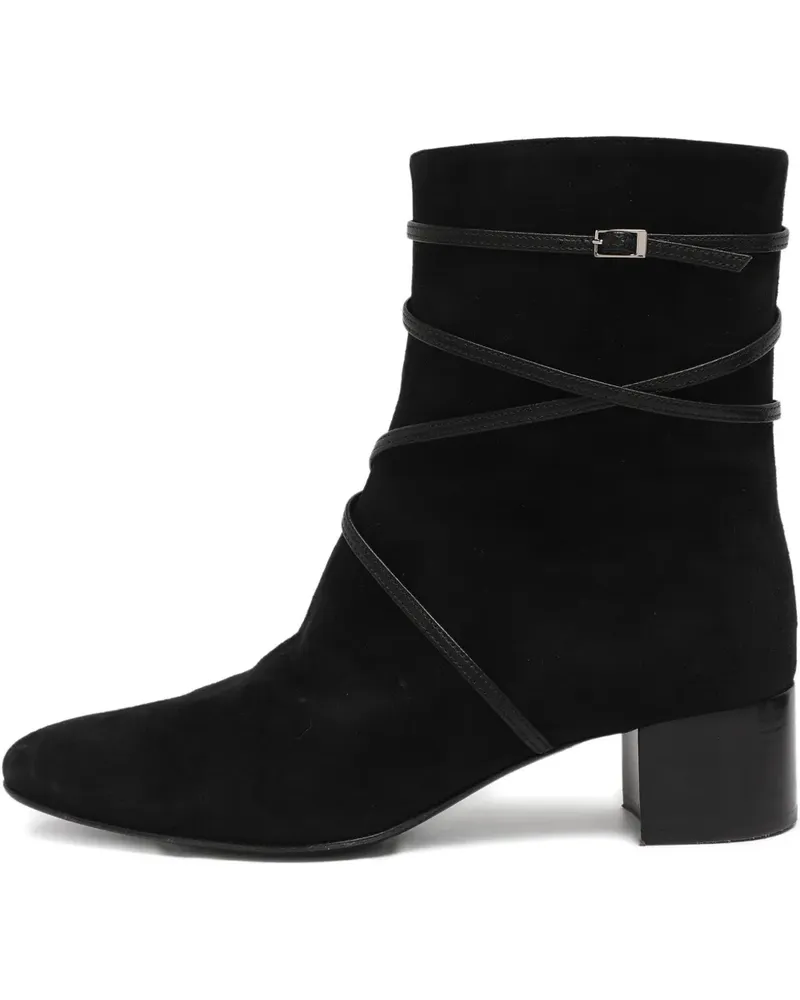 Giuseppe Zanotti Pure Strap Stiefel aus Wildleder - Schwarz Schwarz