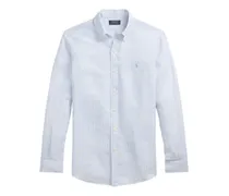 Gestreiftes Button-down-Hemd - Blau