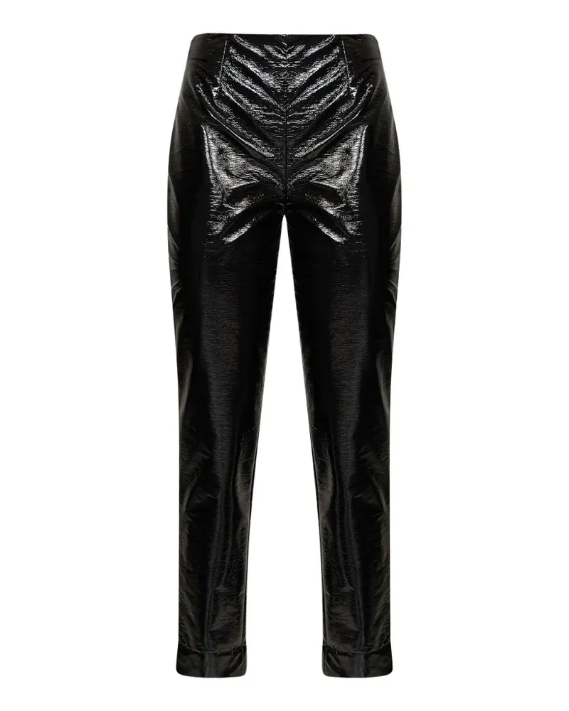 Gianluca Capannolo Hose in Lackoptik - Schwarz Schwarz