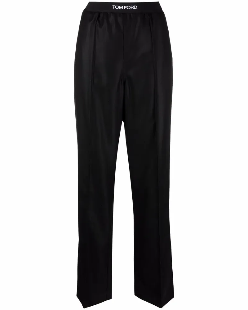Tom Ford Hose mit Logo-Bund - Schwarz Schwarz