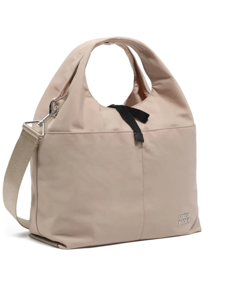 BIMBA Y LOLA Paper Tote Bag - Nude Nude