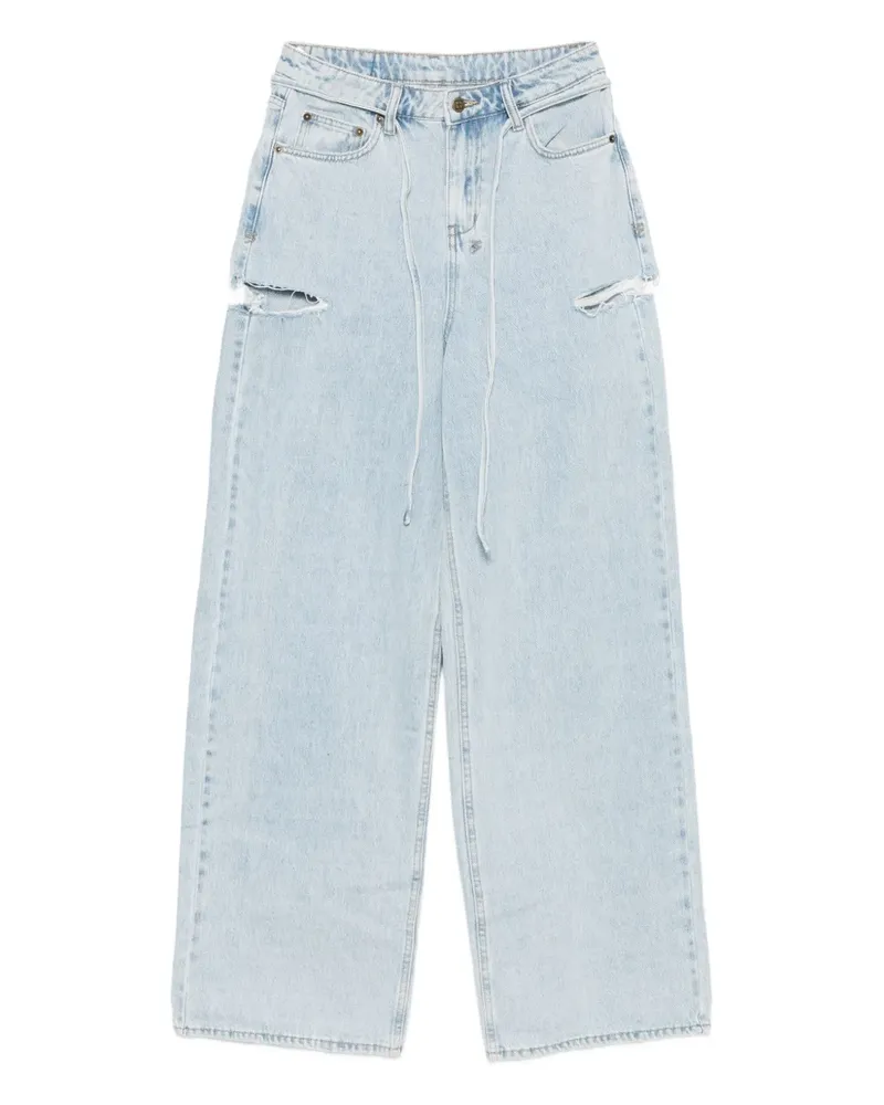 ksubi Rollin Baggy-Jeans mit Cut-Out - Blau Blau