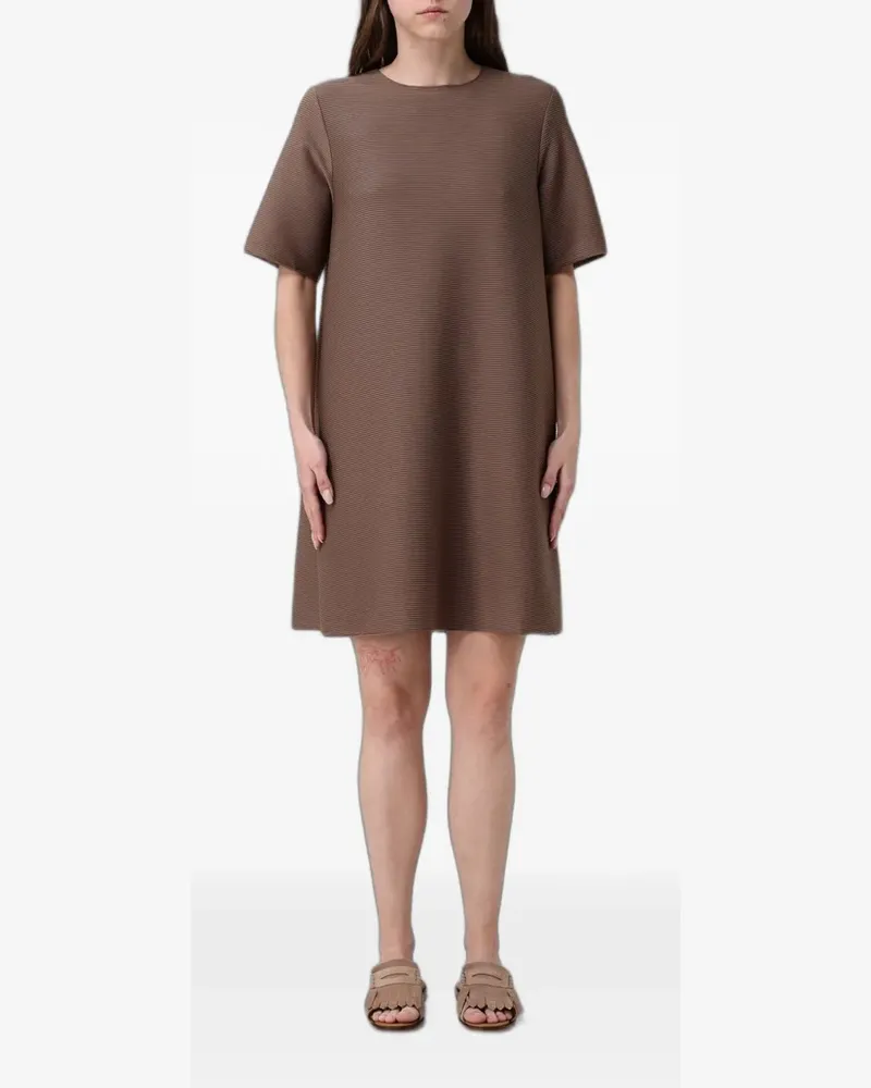 Max Mara crêpe T-shirt mini dress - Braun Braun