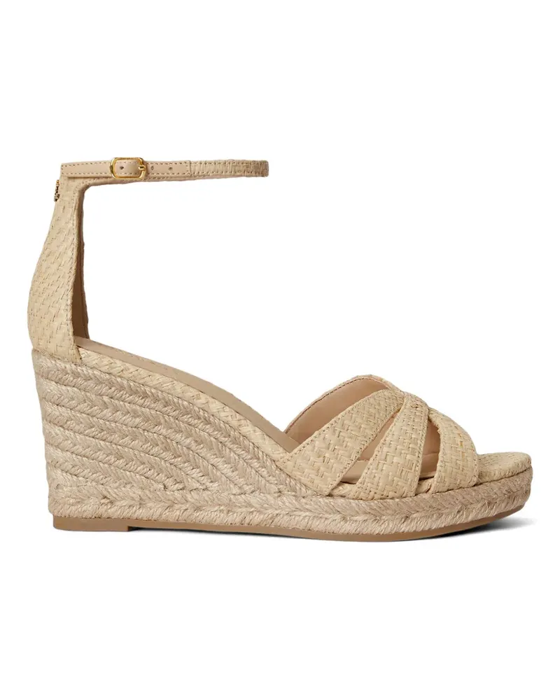Ralph Lauren Nellie raffia-wedge espadrilles - Nude Nude