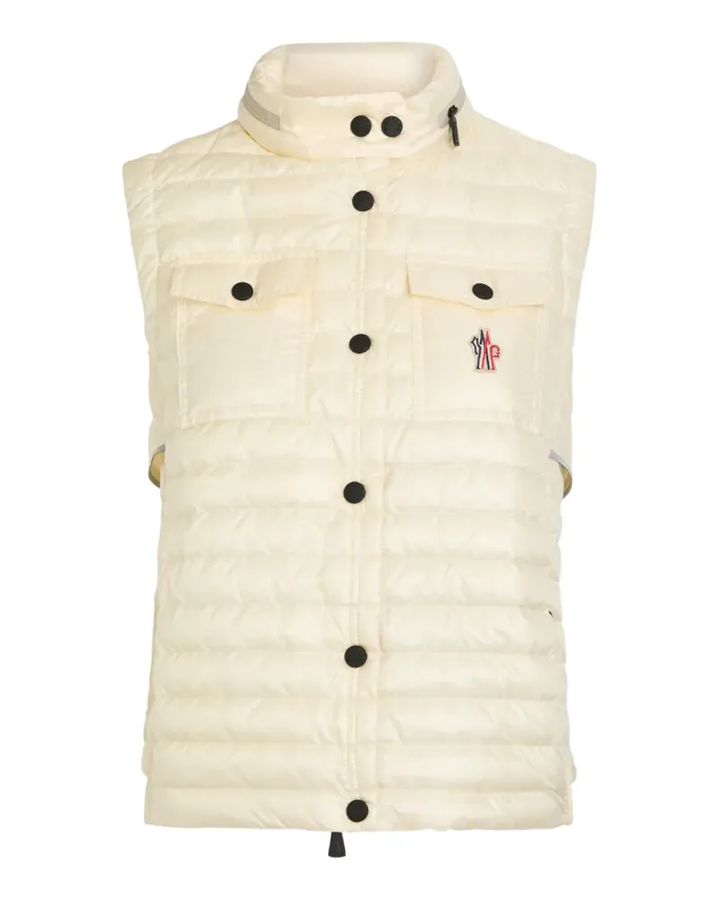 Moncler Gumiane quilted logo-patch gilet - Nude Nude