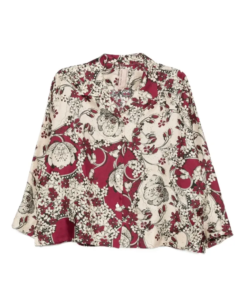 Antonio Marras Seidenhemd mit Blumenmuster - Nude Nude