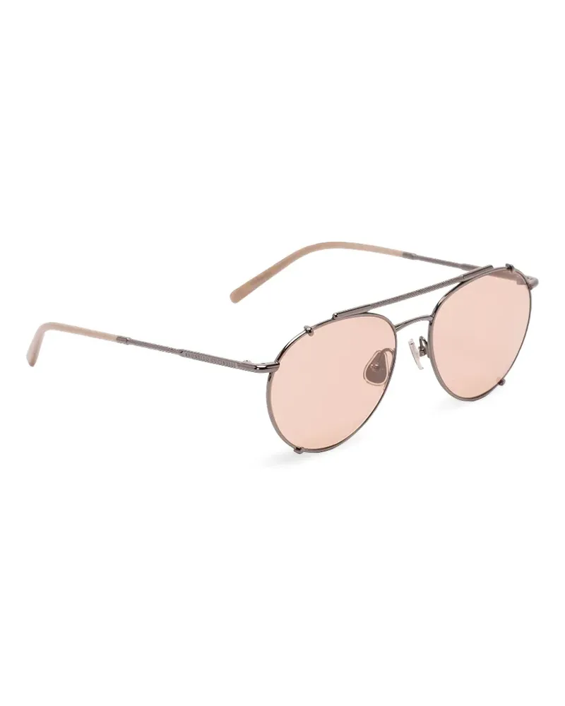 Brunello Cucinelli Pilotenbrille mit Monili-Detail - Grau Grau