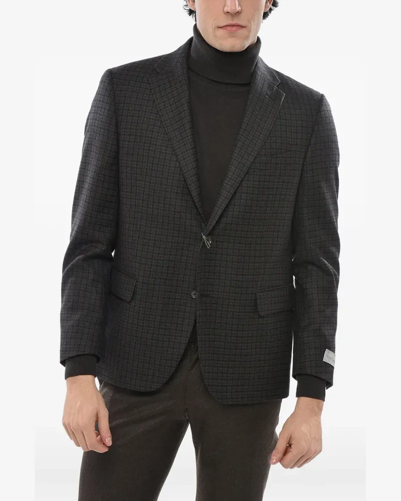 Corneliani checked blazer - Braun Braun