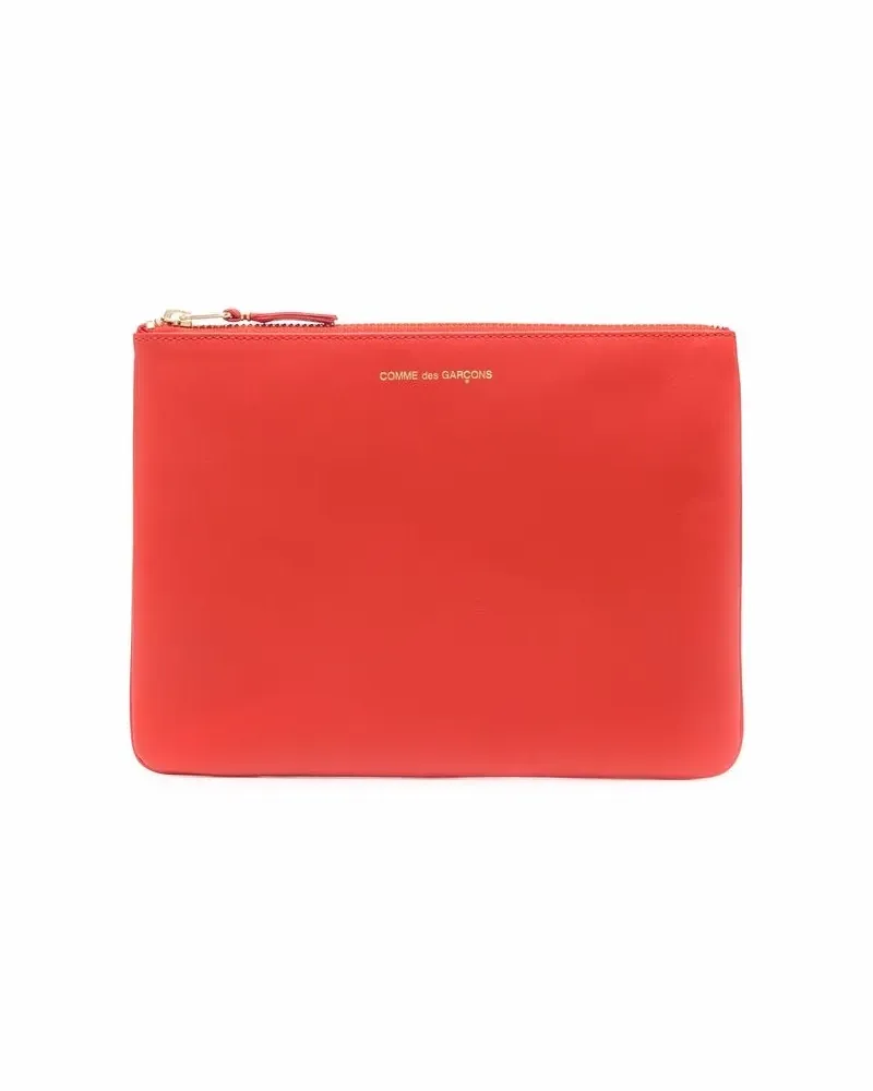 Comme des Garçons Portemonnaie mit Logo-Print - Orange Orange