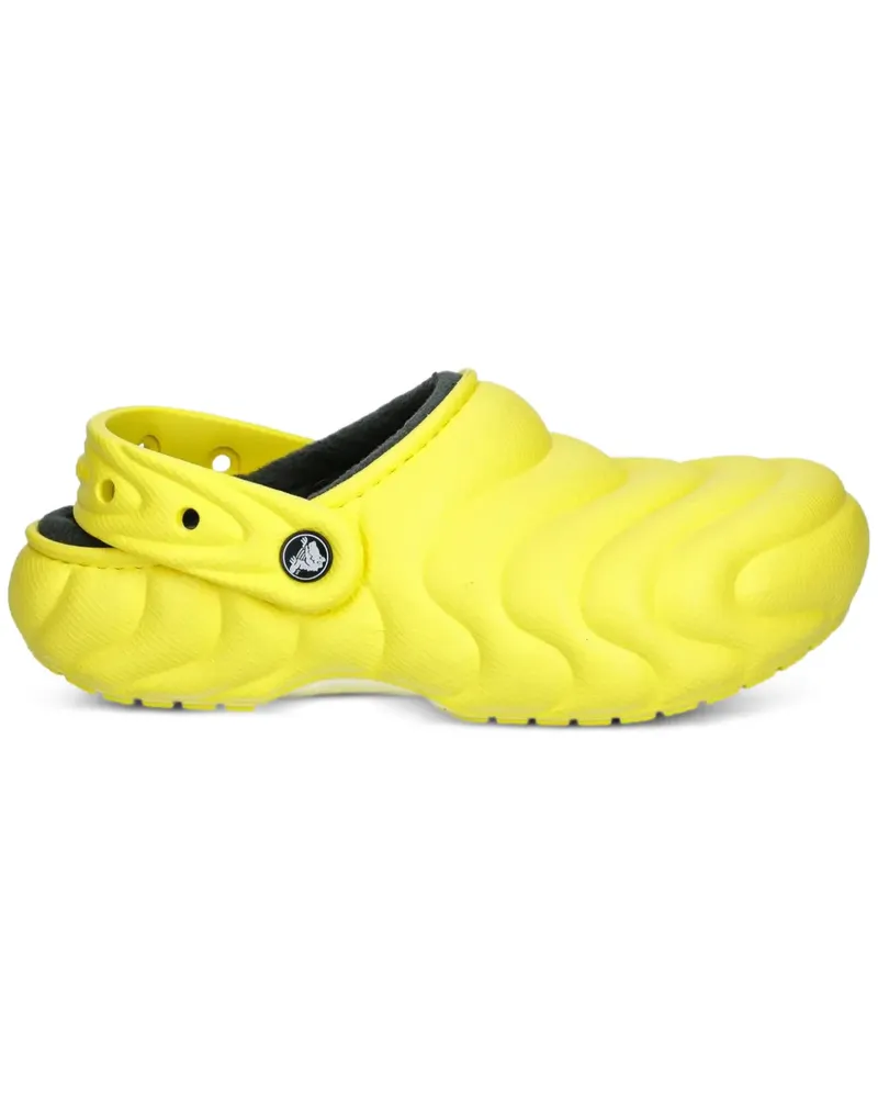 Crocs Strukturierte Slipper - Gelb Gelb