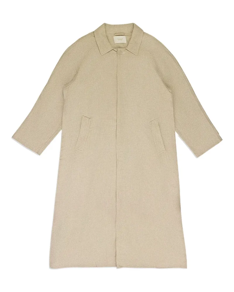 Aimé Leon Dore houndstooth-pattern lightweight coat - Nude Nude