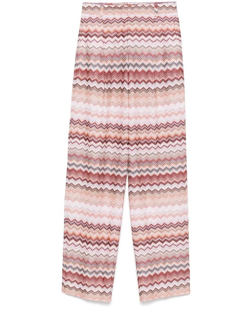 Missoni Hose mit Zickzackmuster - Rot Rot