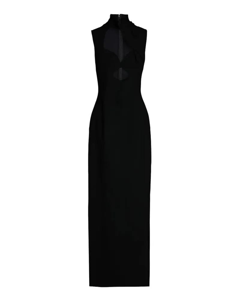 Roksanda Ilincic Kamaria cutout crepe maxi dress - Schwarz Schwarz
