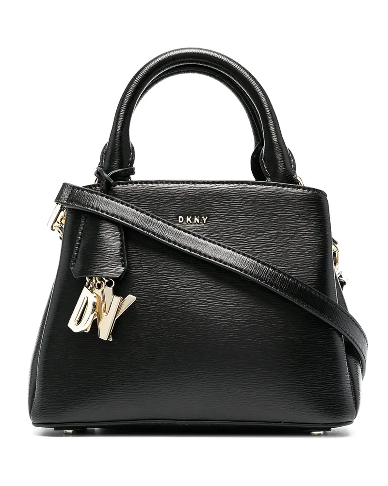 DKNY Umhängetasche mit Logo-Anhänger - Schwarz Schwarz