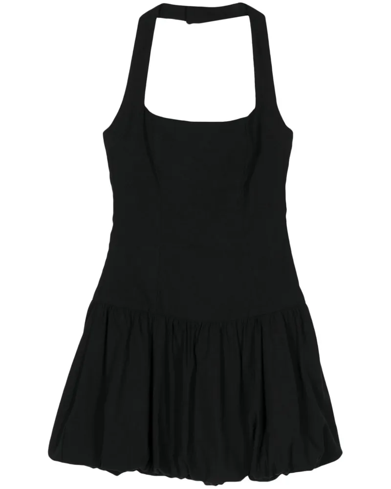 Reformation Babette Neckholder-Kleid Schwarz