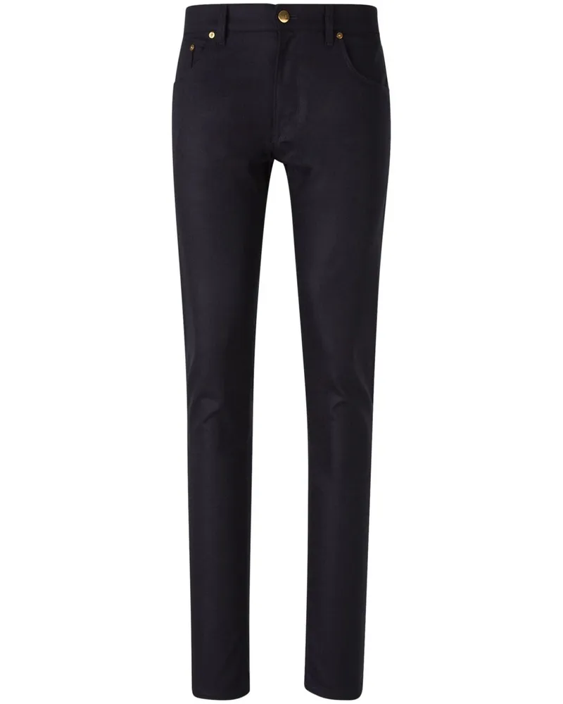 PT TORINO Chino aus Flanell - Blau Blau