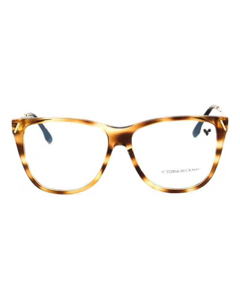 Victoria Beckham tortoiseshell-effect square-frame glasses - Braun Braun