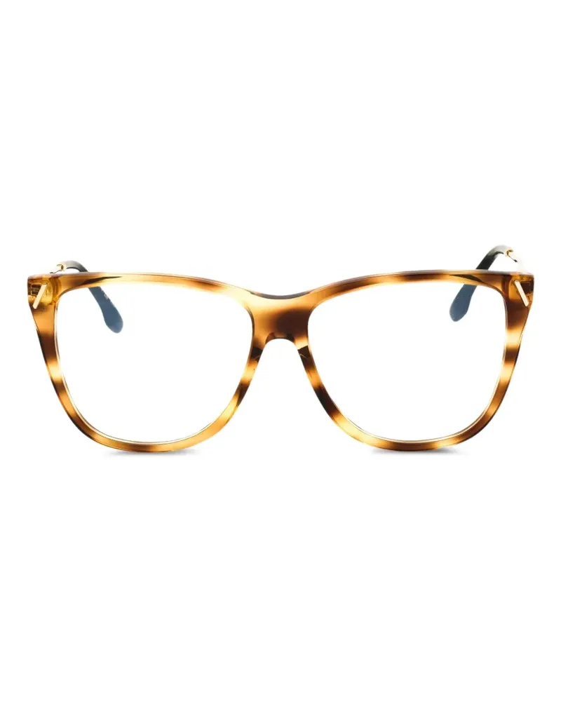 Victoria Beckham Eckige Brille in Schildpattoptik - Braun Braun