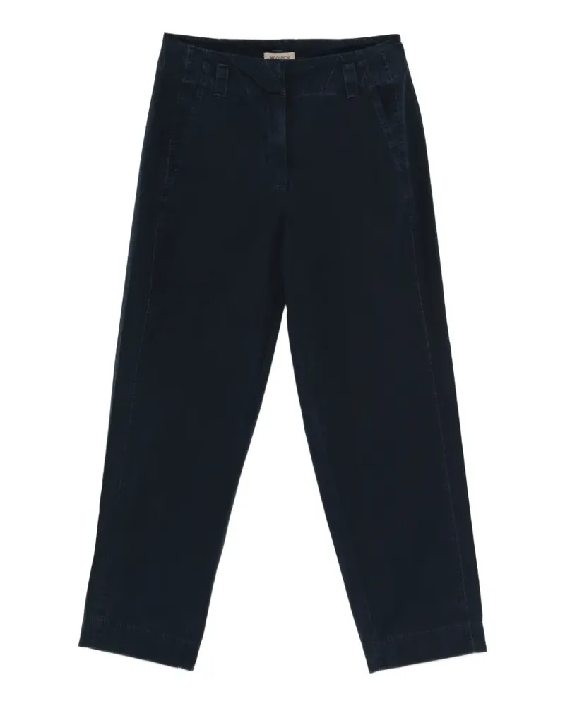 Woolrich poplin tapered trousers - Blau Blau
