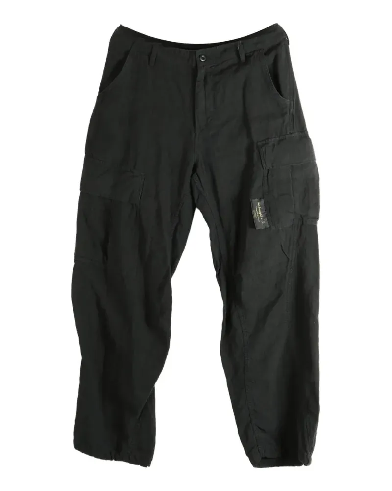 Undercover linen cargo pants - Schwarz Schwarz