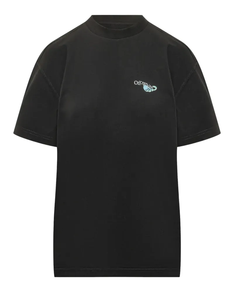 OFF-WHITE Quote Soft Life print T-shirt - Schwarz Schwarz