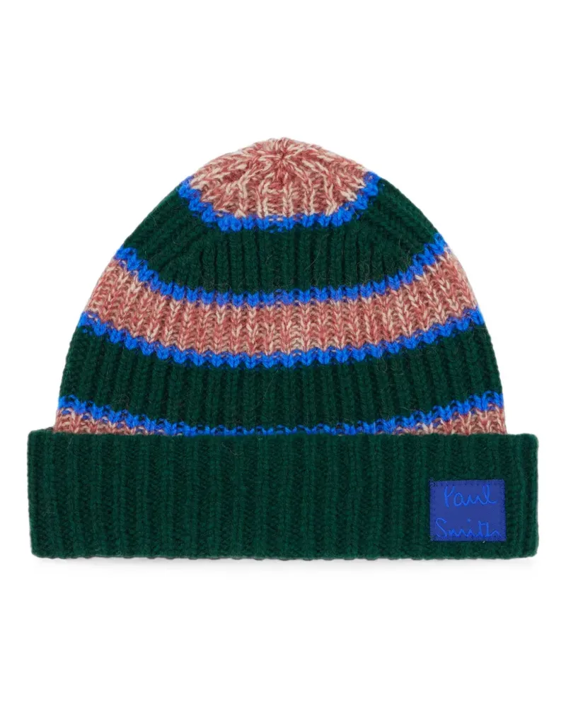 Paul Smith Gestreifte Beanie - Rosa Rosa