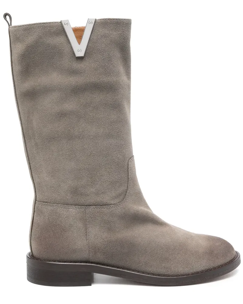 Via Roma 15 Stiefel aus Wildleder - Braun Braun