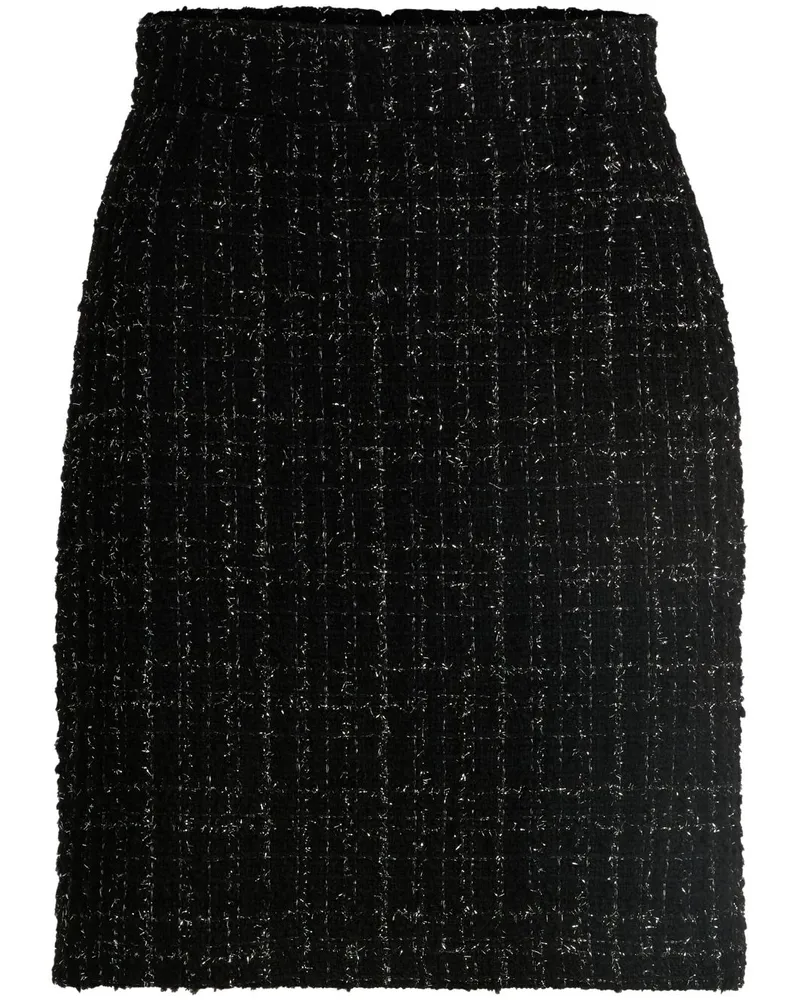HUGO BOSS Minirock aus Tweed - Schwarz Schwarz