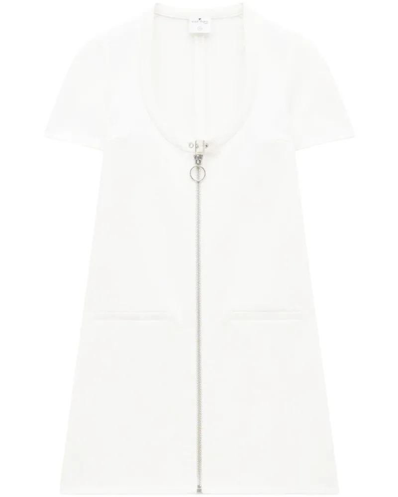Courrèges Holistic Minikleid mit Reißverschluss - Weiß Weiß