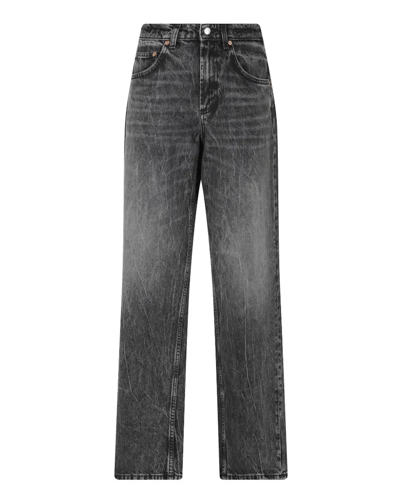 Department 5 logo-patch wide-leg jeans - Grau Grau