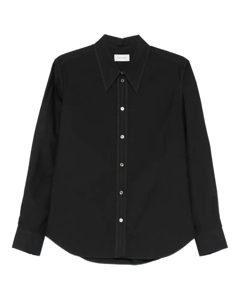 Christophe Lemaire long-sleeve shirt - Schwarz Schwarz